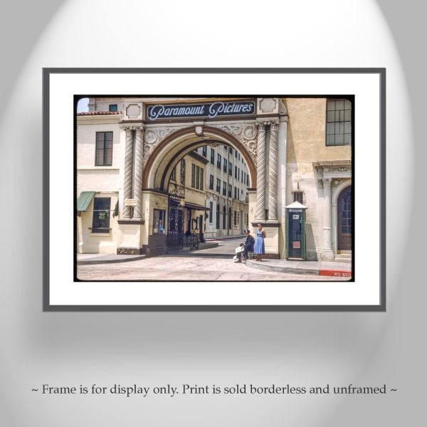 Product Image and Link for Paramount Studios Vintage Photo at Bronson Gate – Historic Hollywood Art Print | California Movie Studio Wall Art