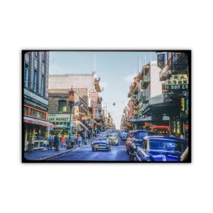 Product Image and Link for Vintage Photo of Busy Chinatown Street Scene, San Francisco – Historic City Art Print | California Wall Art