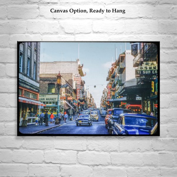 Product Image and Link for Vintage Photo of Busy Chinatown Street Scene, San Francisco – Historic City Art Print | California Wall Art