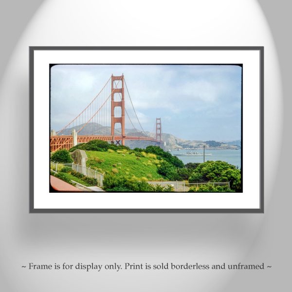 Product Image and Link for Vintage Golden Gate Bridge & Warship Photo Print – Historic San Francisco Bay Art from Fort Point | California Wall Décor