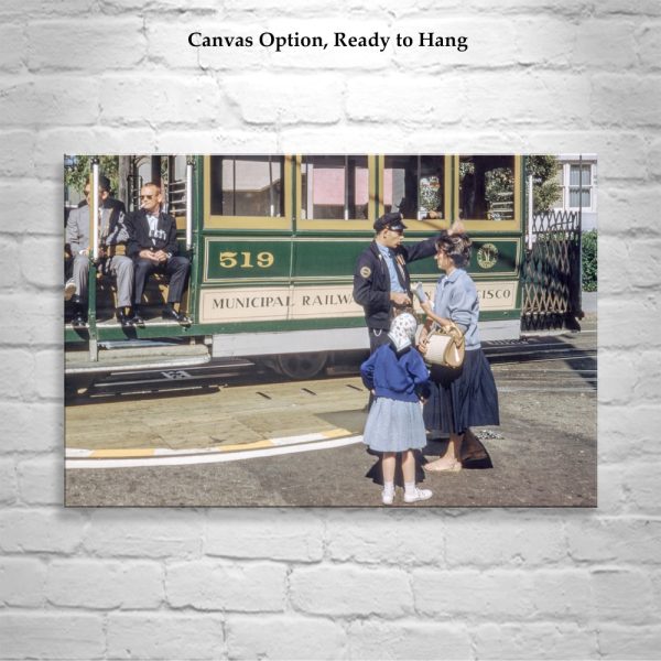 Product Image and Link for Cable Car Photograph in Vintage San Francisco California Photo Print
