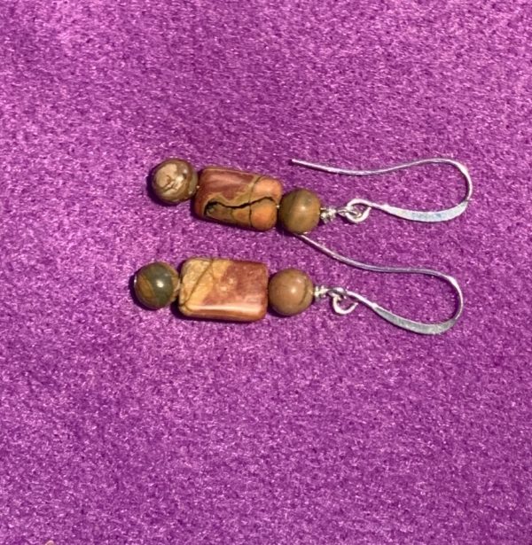 Product Image and Link for Earring – Picture Jasper Beads