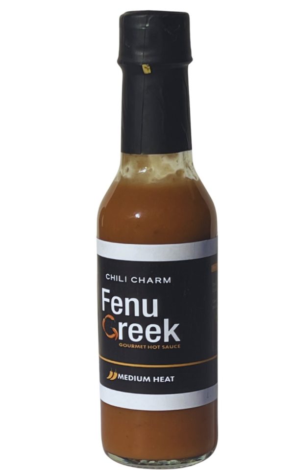 Product Image and Link for CHILI CHARM Fenugreek Mild| Med| Hot Sauce (5oz)