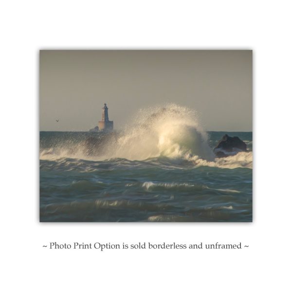 Product Image and Link for Crescent City California Art Print with Point Saint George Reef Lighthouse