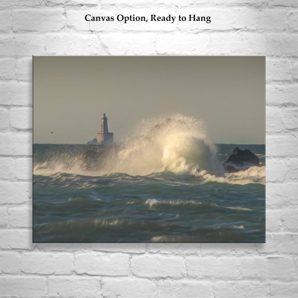 Product Image and Link for Crescent City California Art Print with Point Saint George Reef Lighthouse