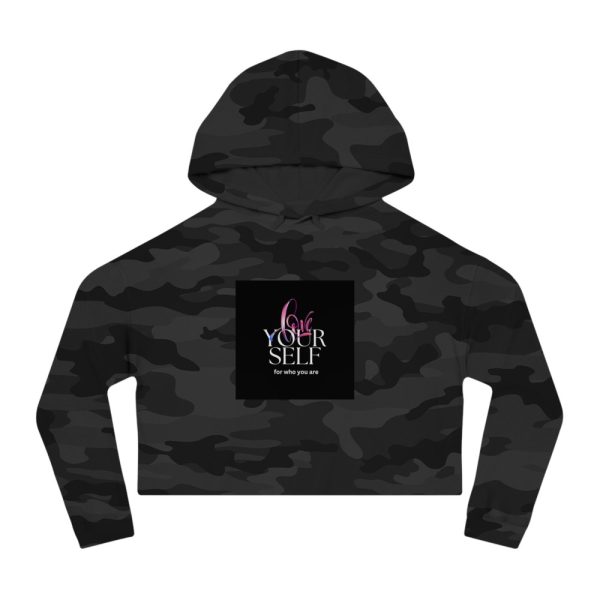 Product Image and Link for EYC Love Yourself Cropped Hoodie – Empowering Women’s Sweatshirt