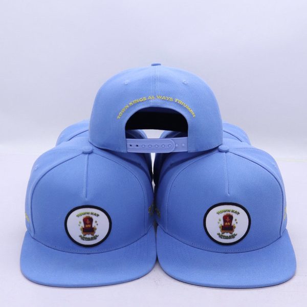 Product Image and Link for Custom Made TOWN KAT APPAREL “Sky Blue” Snapback 6 Panel Hats