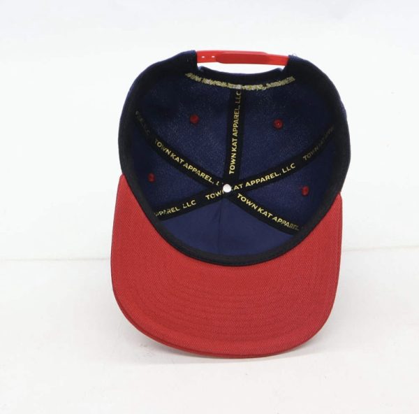 Product Image and Link for Custom Made “TOWN KAT Red & Blue” Snapback Hats