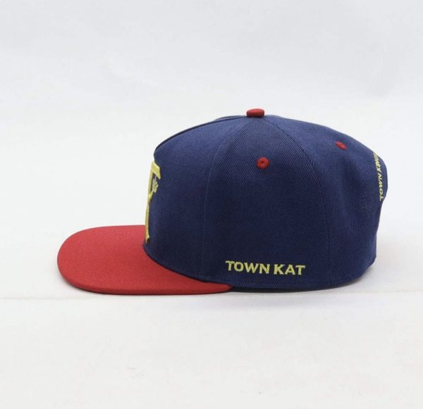 Product Image and Link for Custom Made “TOWN KAT Red & Blue” Snapback Hats