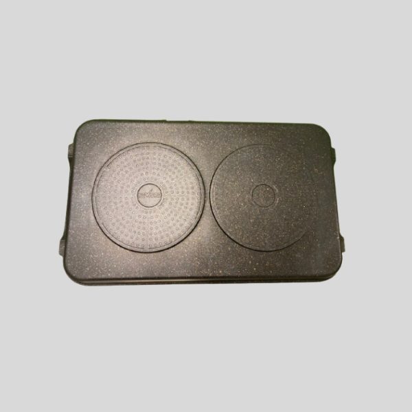 Product Image and Link for Ribbed Marble Double Griddle