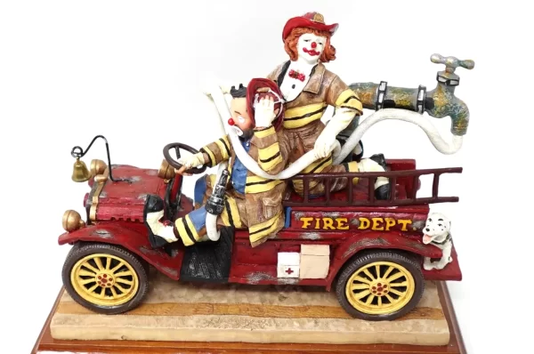 Product Image and Link for Vanmark Clowning In America ON THE JOB Clown Figure