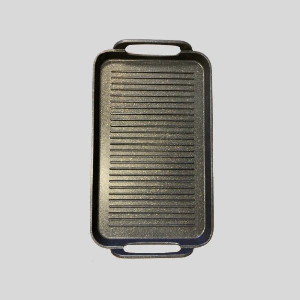 Product Image and Link for Ribbed Marble Double Griddle