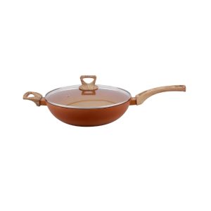 Product Image and Link for Non-Stick 12″ Terracotta Wok/Sarten Wok para Saltear de 30cm