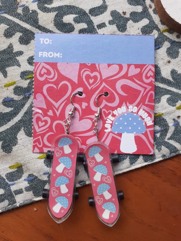 Product Image and Link for Mini Skateboard earrings