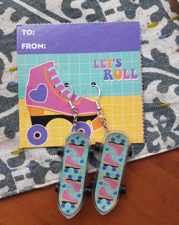 Product Image and Link for Mini Skateboard earrings