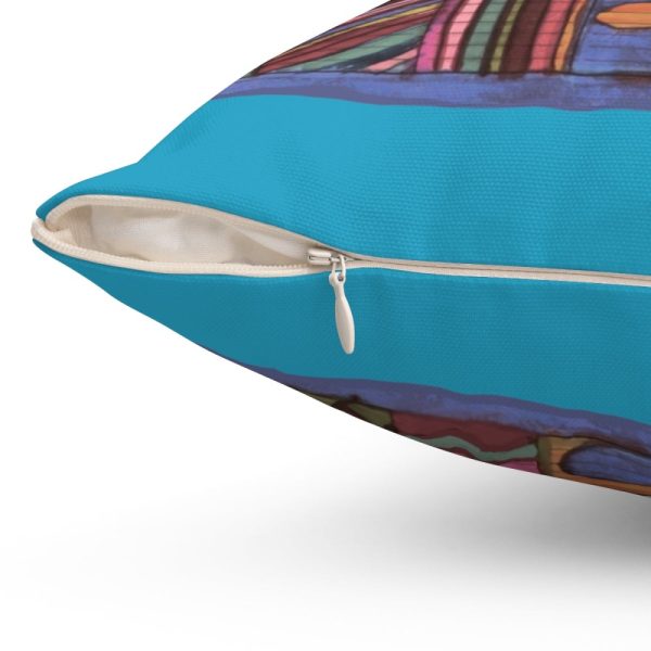 Product Image and Link for Spun Polyester Square Pillow:  Psychedelic Calendar(tm) – Muted – No Text