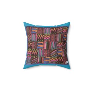 Product Image and Link for Spun Polyester Square Pillow:  Psychedelic Calendar(tm) – Muted – No Text