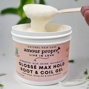 Product Image and Link for Glossé Max Hold Root & Coil Gel
with Aloe, Olive Oil & Silk Proteins