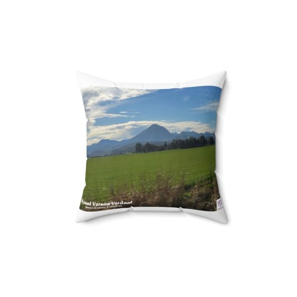 Product Image and Link for Faux Suede Square Pillow:  “Mount Vernon Verdant(tm)”