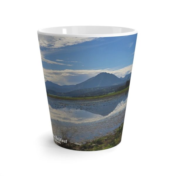 Product Image and Link for Latte mug 12oz:  Mount Vernon Reflect