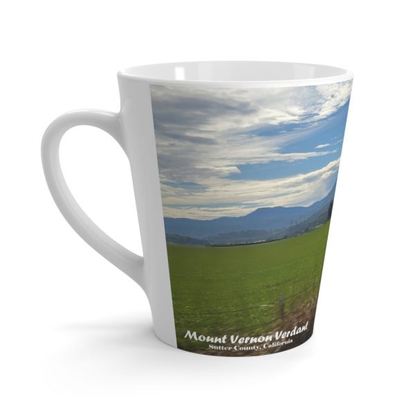Product Image and Link for Latte mug 12oz:  Mount Vernon Verdant