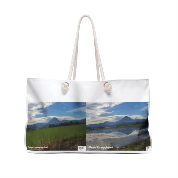 Product Image and Link for Weekender Bag:  “Mount Vernon Verdant – Mount Vernon Reflect(tm)”