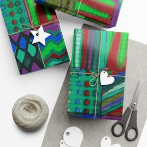 Product Image and Link for Gift Wrap Papers – “Psychedelic Calendar(tm)” – Chilled – Matte and Satin – Three Sizes