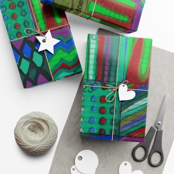 Product Image and Link for Gift Wrap Papers – “Psychedelic Calendar(tm)” – Chilled – Matte and Satin – Three Sizes