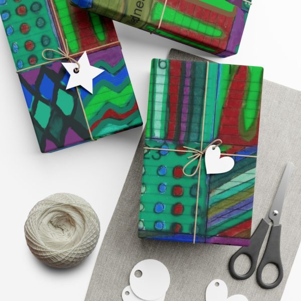 Product Image and Link for Gift Wrap Papers – “Psychedelic Calendar(tm)” – Chilled – Matte and Satin – Three Sizes
