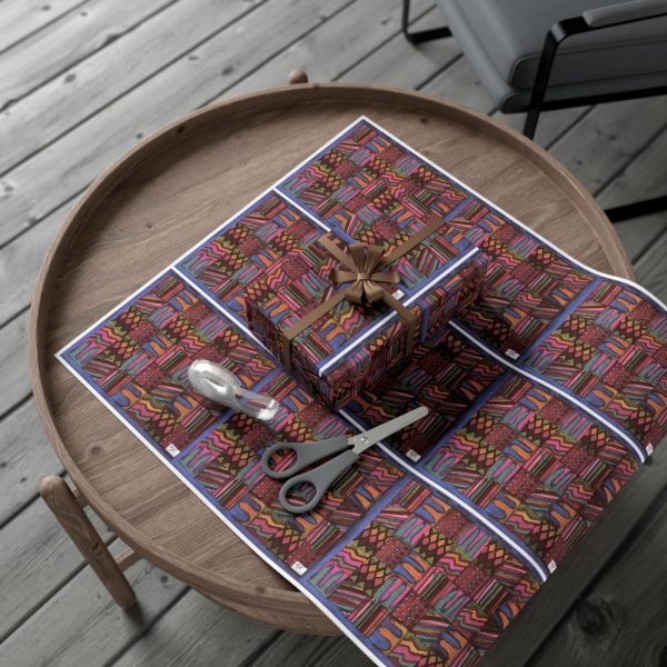 Product Image and Link for Gift Wrap Papers – “Psychedelic Calendar(tm)” – Muted – Matte and Satin – Three Sizes
