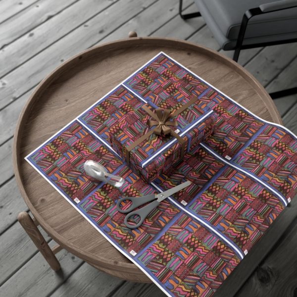 Product Image and Link for Gift Wrap Papers – “Psychedelic Calendar(tm)” – Muted – Matte and Satin – Three Sizes