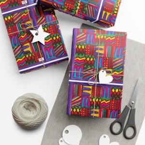 Product Image and Link for Gift Wrap Papers – “Psychedelic Calendar(tm)” – Vibrant – Matte and Satin – Three Sizes
