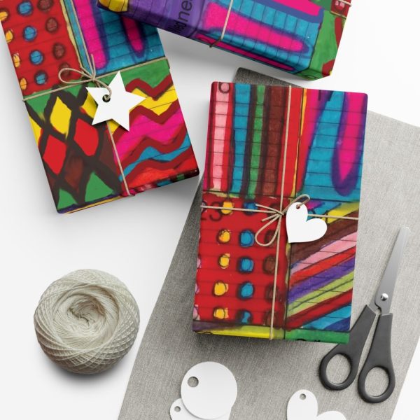 Product Image and Link for Gift Wrap Papers – “Psychedelic Calendar(tm)” – Vibrant – Matte and Satin – Three Sizes