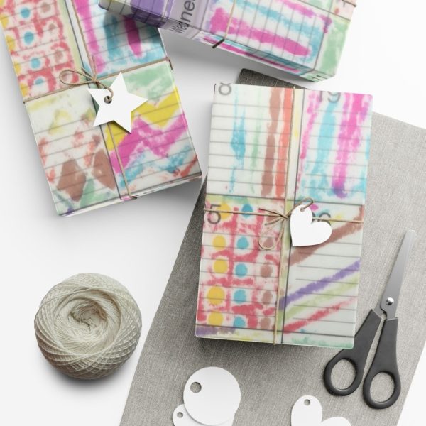 Product Image and Link for Gift Wrap Papers – “Psychedelic Calendar(tm)” – Seeped – Matte and Satin – Three Sizes