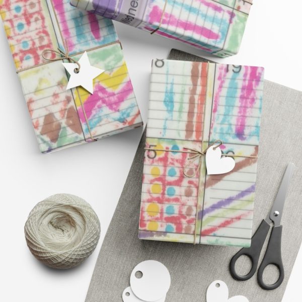 Product Image and Link for Gift Wrap Papers – “Psychedelic Calendar(tm)” – Seeped – Matte and Satin – Three Sizes