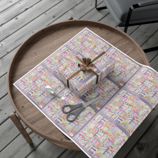 Product Image and Link for Gift Wrap Papers – “Psychedelic Calendar(tm)” – Seeped – Matte and Satin – Three Sizes