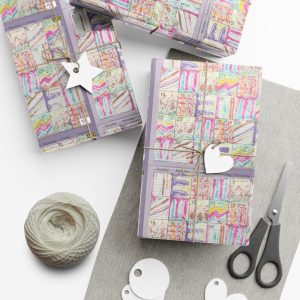 Product Image and Link for Gift Wrap Papers – “Psychedelic Calendar(tm)” – Seeped – Matte and Satin – Three Sizes
