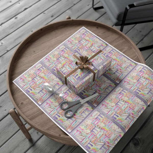 Product Image and Link for Gift Wrap Papers – “Psychedelic Calendar(tm)” – Seeped – Matte and Satin – Three Sizes