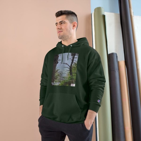 Product Image and Link for Champion Hoodie – “Beach Forest Humboldt(tm)” – Three Colors