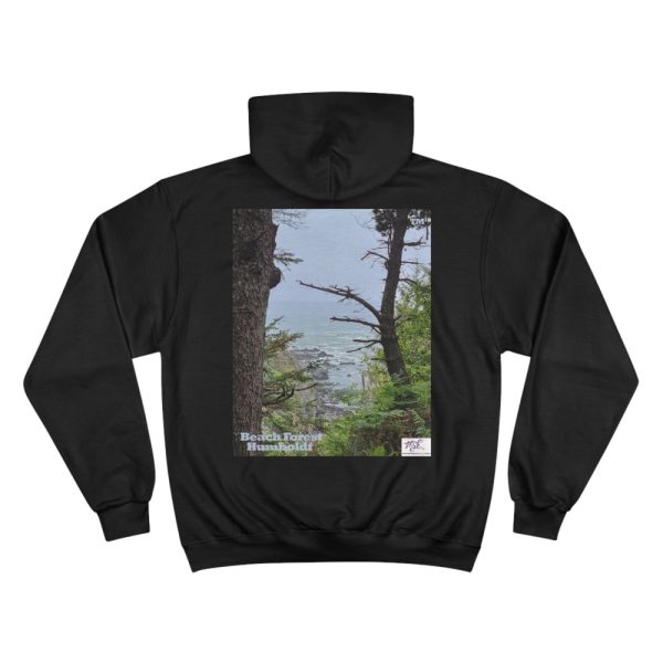 Product Image and Link for Champion Hoodie – “Beach Forest Humboldt(tm)” – Three Colors