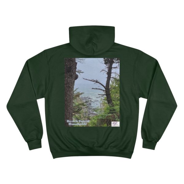Product Image and Link for Champion Hoodie – “Beach Forest Humboldt(tm)” – Three Colors