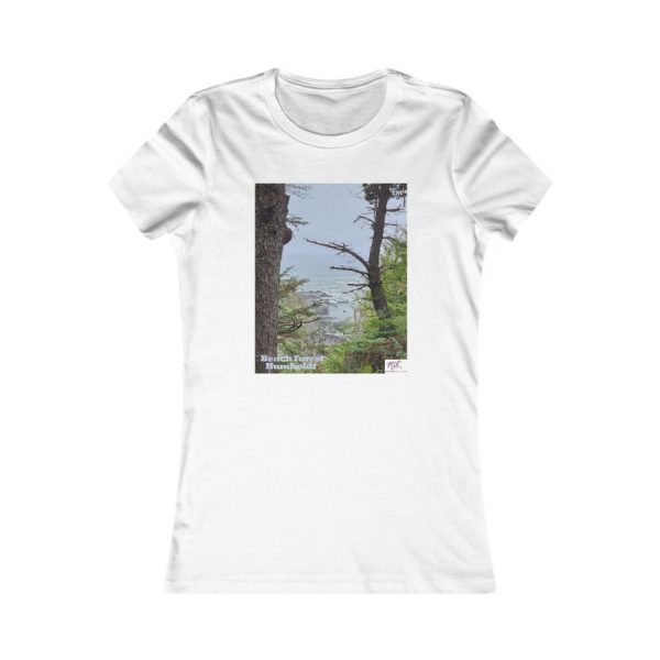 Product Image and Link for Women’s Favorite Tee – “Beach Forest Humboldt(tm)”
