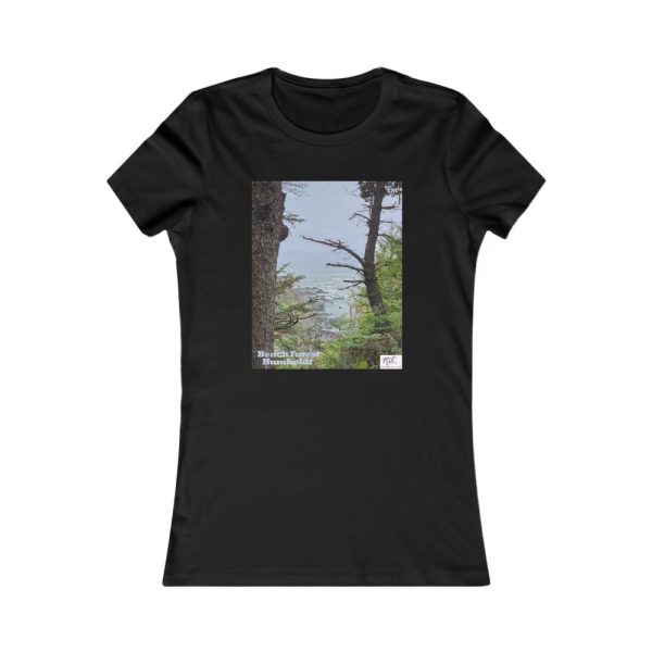 Product Image and Link for Women’s Favorite Tee – “Beach Forest Humboldt(tm)”