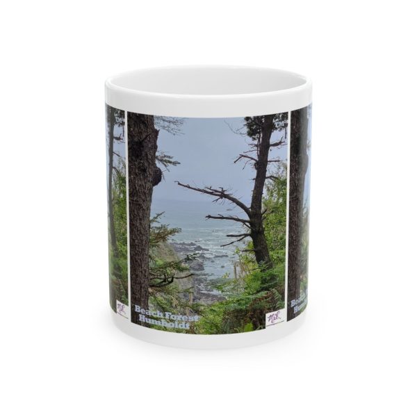 Product Image and Link for Ceramic Mug 11oz: “Beach Forest Humboldt(tm)”
