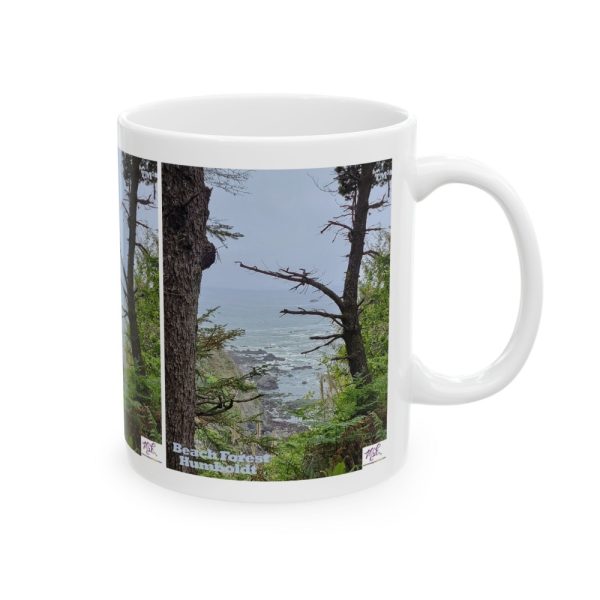 Product Image and Link for Ceramic Mug 11oz: “Beach Forest Humboldt(tm)”