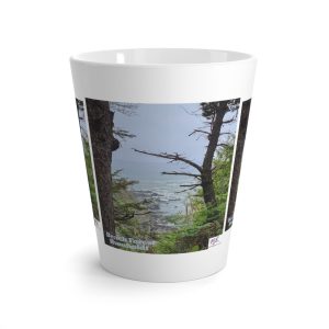 Product Image and Link for Latte Mug 12oz.: “Beach Forest Humboldt(tm)”