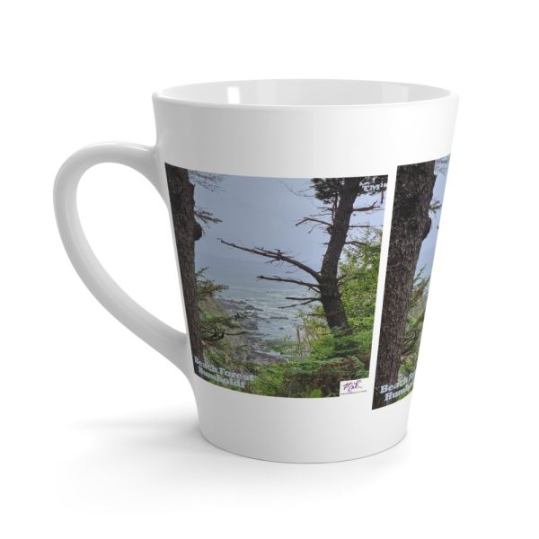 Product Image and Link for Latte Mug 12oz.: “Beach Forest Humboldt(tm)”