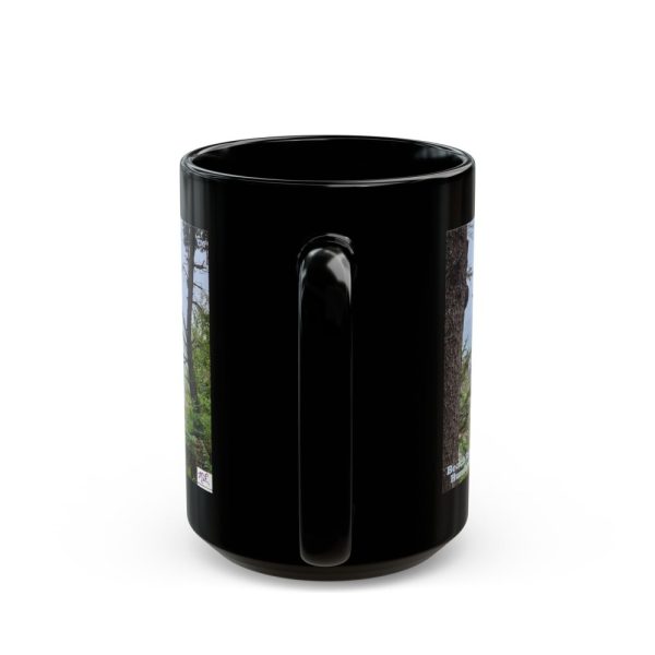 Product Image and Link for Black Mug 15oz: “Beach Forest Humboldt(tm)”
