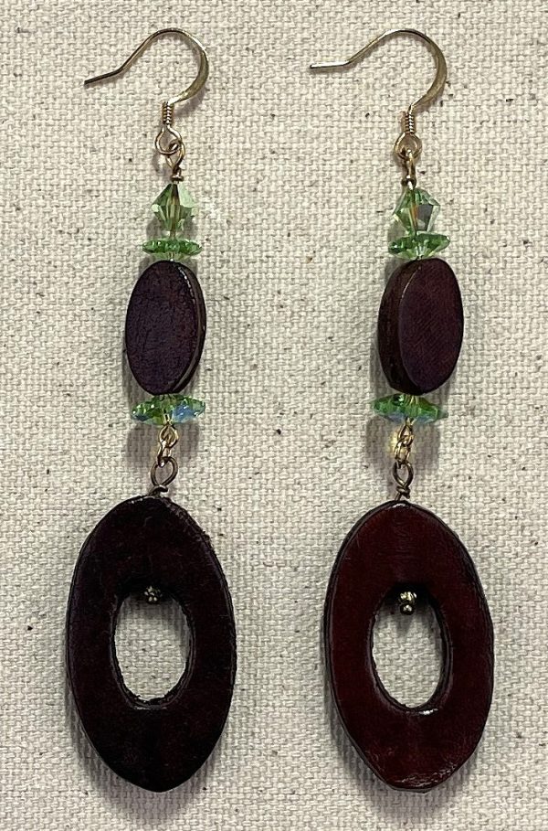 Product Image and Link for Leather Earring – Oval