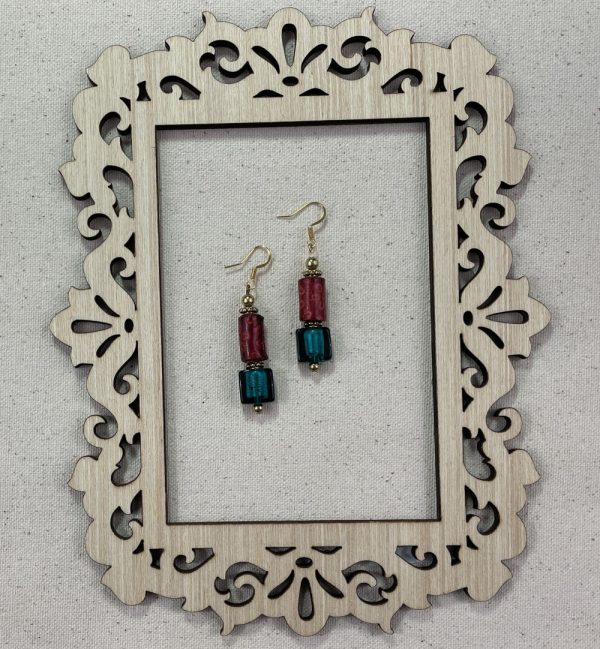 Product Image and Link for Leather Tube Earrings